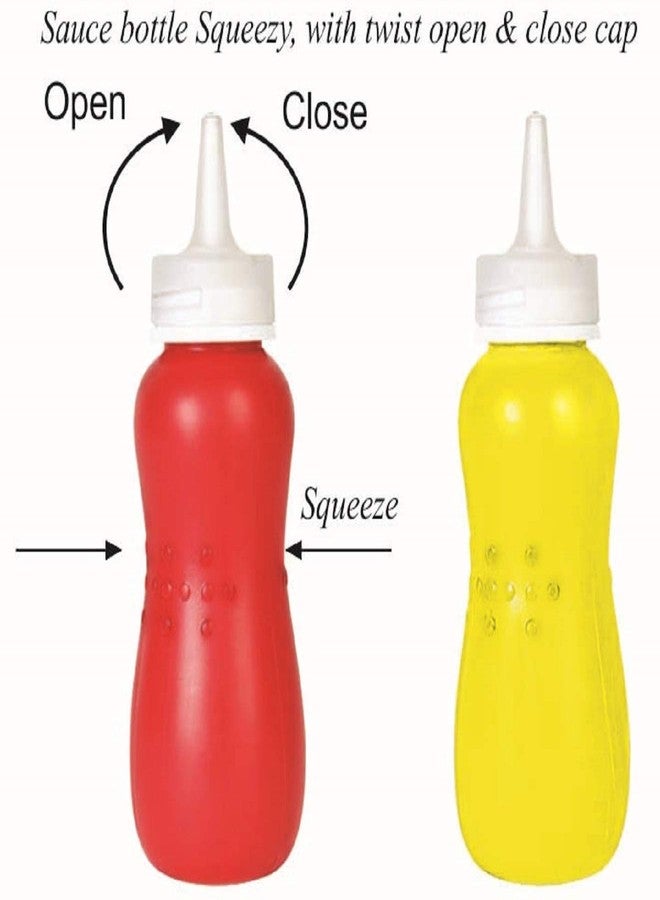 Gluman Squeezy Sauce Bottle for Clean & Mess-free Dispensing | 100% Food Grade | Dishwasher Safe | Freezer Safe | Ergonomically Designed | Reusable (White (Set of 4)) - Image 4